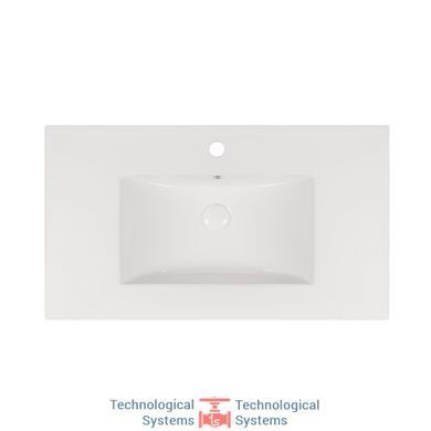Комплект Qtap Robin 800х580х437 White/Whitish oak тумба підвісна + раковина урізна QT1372TPВ8001WWO3