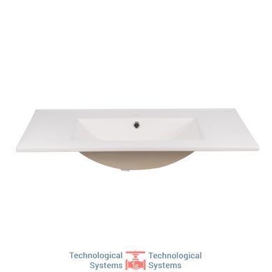 Комплект Qtap Robin 800х580х437 White/Whitish oak тумба підвісна + раковина урізна QT1372TPВ8001WWO4