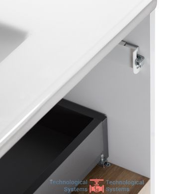 Комплект Qtap Robin 800х580х437 White/Whitish oak тумба підвісна + раковина урізна QT1372TPВ8001WWO14