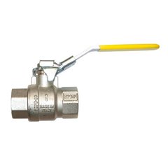 Полнопроходной шаровой кран для газа B-В, с запираемой рукояткой 1/4" Ду 8 (IVR 45 LD GAS)1