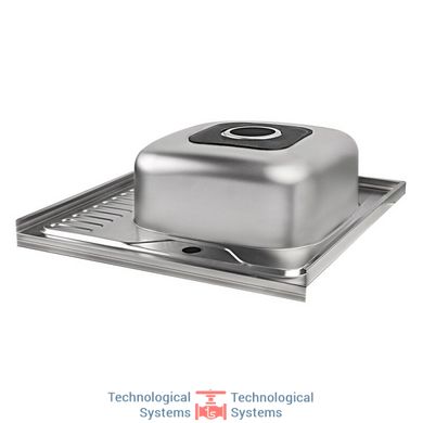 Кухонна мийка Lidz 6060-R Satin 0,6 мм (LIDZ6060RSAT06)5