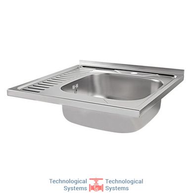 Кухонная мойка Lidz 6060-R Satin 0,6 мм (LIDZ6060RSAT06)4