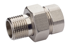 Фитинг резьбовой BRASS Згон-американка 1/2'' прямий1