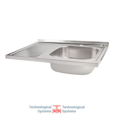 Кухонна мийка Lidz 6080-R Satin 0,8 мм (LIDZ6080RSAT8)3