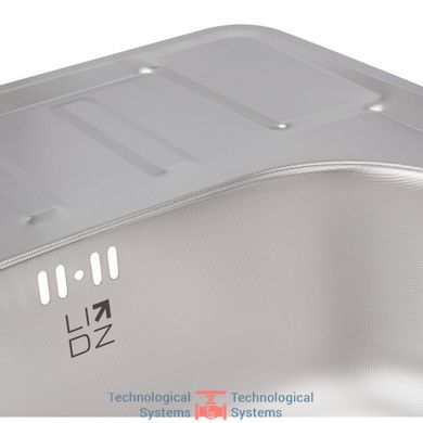 Кухонна мийка Lidz 6350 Micro Decor 0,8 мм (LIDZ6350MDEC)6