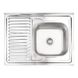Кухонна мийка Lidz 6080-R Satin 0,8 мм (LIDZ6080RSAT8) Фото: 1