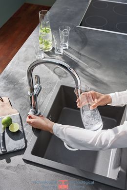 GROHE Blue Pure Eurosmart Змішувач одноважільний для мийки з функцією очищення водопровідної води8