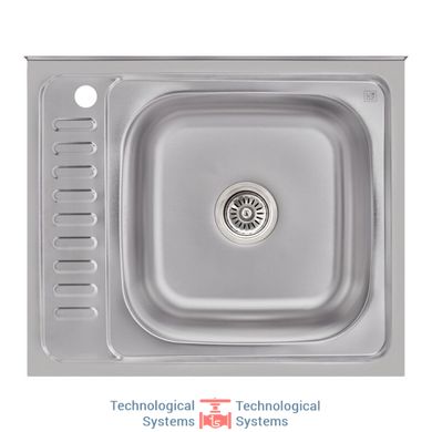 Кухонна мийка Lidz 6050-R Satin 0,6 мм (LIDZ6050R06SAT)1