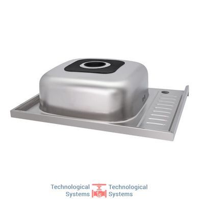 Кухонна мийка Lidz 6050-R Satin 0,6 мм (LIDZ6050R06SAT)6