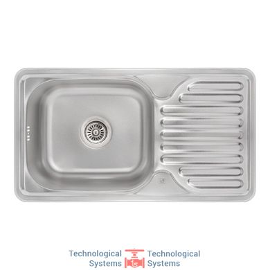 Кухонна мийка Lidz 7642 Micro Decor 0,8 мм (LIDZ764208MICDEC)1