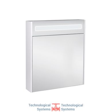 Зеркальный шкаф подвесной Qtap Robin 600х730х145 White с LED-подсветкой QT1377ZP6001W3