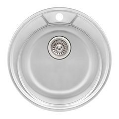 Кухонна мийка Qtap D490 Micro Decor 0,8 мм (QTD490MICDEC08)1