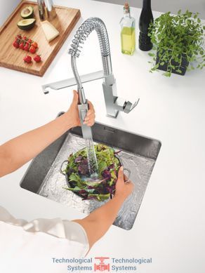 GROHE Eurocube Змішувач для кухні, одноважiльний3