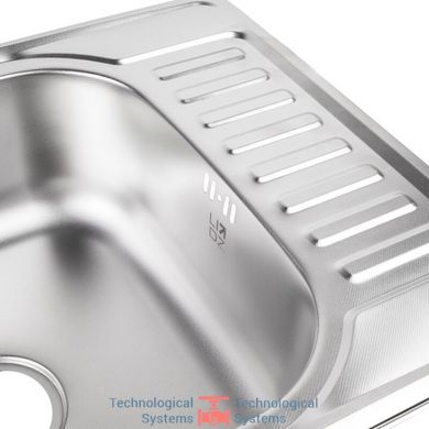 Кухонна мийка Lidz 5848 Micro Decor 0,8 мм (LIDZ5848MDEC)5