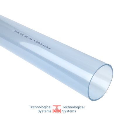 Труба прозрачная НПВХ (PVC-U) напірна клейова Lareter PN10 d50 мм1