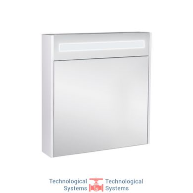 Зеркальный шкаф подвесной Qtap Robin 700х730х145 White с LED-подсветкой QT1377ZP7001W3