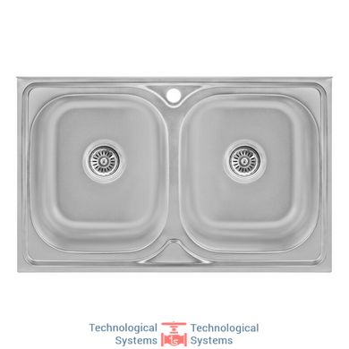 Кухонна мийка Lidz 5080 Decor 0,8 мм (LIDZ5080DEC08)1