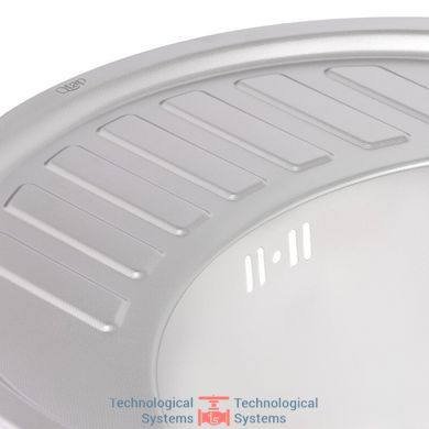 Кухонна мийка Qtap 5745 Micro Decor 0,8 мм (QT5745MICDEC08)11