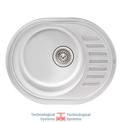 Кухонна мийка Qtap 5745 Micro Decor 0,8 мм (QT5745MICDEC08)1