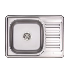 Кухонна мийка Lidz 6950 0,8 мм Micro Decor (LIDZ6950MDEC)1
