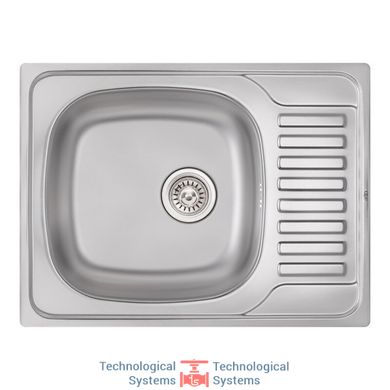 Кухонна мийка Qtap 6550 Satin 0,8 мм (QT6550SAT08)1