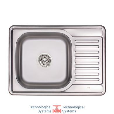 Кухонна мийка Lidz 6950 0,8 мм Micro Decor (LIDZ6950MDEC)1