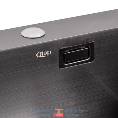 Кухонна мийка Qtap DK5050BL Black 2.7/1.0 мм (QTDK5050BLPVD2710)3