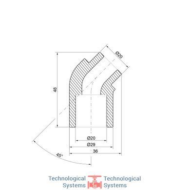 Уголок PPR Thermo Alliance 20, 45&deg;2