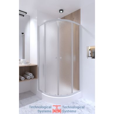Набір Q-tap ​​душова кабіна Presto WHI1099AP5 Pear + піддон Uniarc 309915