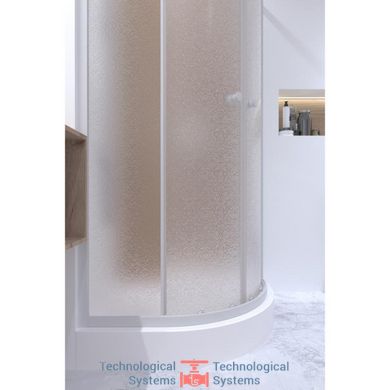 Набір Q-tap ​​душова кабіна Presto WHI1099AP5 Pear + піддон Uniarc 309915