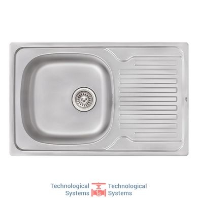 Кухонна мийка Qtap 7850 Satin 0,8 мм (QT7850SAT08)7