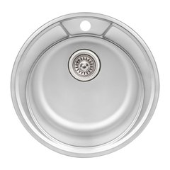 Кухонна мийка Qtap D490 Satin 0,8 мм (QTD490SAT08)1
