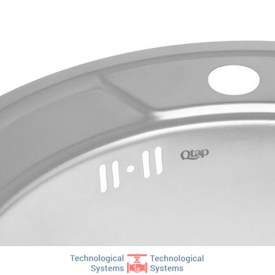 Кухонна мийка Qtap D490 Satin 0,8 мм (QTD490SAT08)11