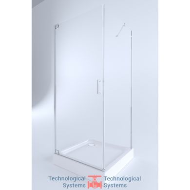 Набір Q-tap ​​душова кабіна Aquarius CRM1099SC6 Clear + піддон Unisquare 309915