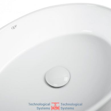 Раковина-чаша Qtap Kolibri 500x360x140 White з донним клапаном QT10113054W4