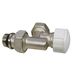 Реверсивный термостатический клапан с регулирующим колпачком, соединение для стальной трубы c герметичной прокладкой, никелированный 1/2" Ду 15 (IVR 570) Фото: 2