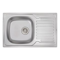 Кухонна мийка Qtap 7850 Micro Decor 0,8 мм (QT7850MICDEC08)1