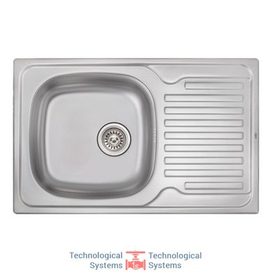 Кухонна мийка Qtap 7850 Micro Decor 0,8 мм (QT7850MICDEC08)1