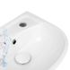 Раковина напольная с пьедесталом Qtap Baby 375x305x520 White с рисунком, с донным клапаном QT2311LP304BW Фото: 4