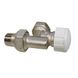 Реверсивный термостатический клапан с регулирующим колпачком, соединение для стальной трубы без герметичной прокладки, никелированный 1/2" Ду 15 (IVR 570/2) Фото: 1