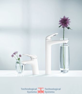 GROHE Eurostyle 2015 Смеситель для раковини, однорычажный белый / хром6