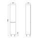 Пенал напольный Qtap Scorpio QT1475PN1901RW Фото: 7