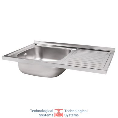 Кухонна мийка Lidz 5080-L Satin 0,8 мм (LIDZ5080LSAT8)3