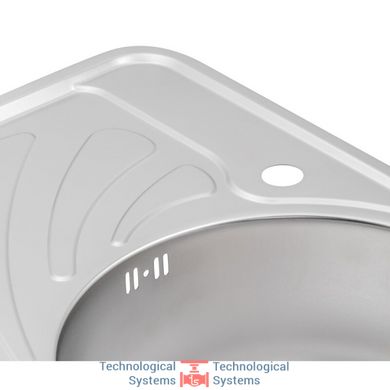 Кухонна мийка Qtap 6744R Satin 0,8 мм (QT6744RSAT08)4