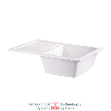 Кухонна мийка Qtap CS 7449 White (QT7449WHI650)4
