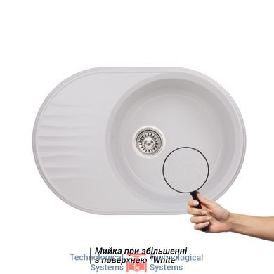 Кухонна мийка Qtap CS 7451 White (QT7451HI650)3