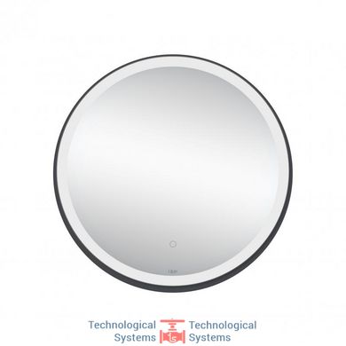 Зеркало Qtap Robin R600 Black с LED-подсветкой и антизапотеванием QT13786501B3