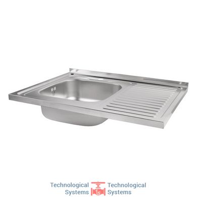 Кухонна мийка Lidz 6080-L Decor 0,8 мм (LIDZ6080LDEC08)3
