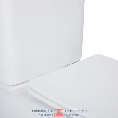 Унитаз-компакт Qtap Nando безободковый с сиденьем Soft-close QT12221222AW13