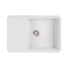 Кухонна мийка Qtap CS 7440 White (QT7440WHI650)1